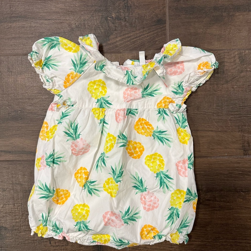 Janie and Jack pineapple romper